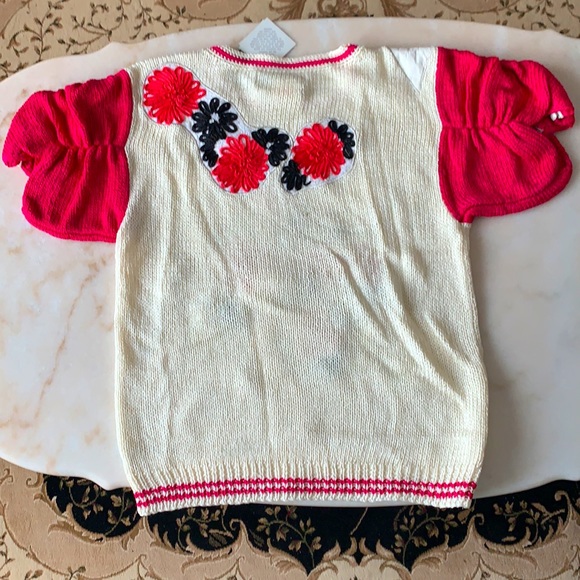 NWT Vintage Nannell short sleeve knitted sweater - Picture 7 of 9